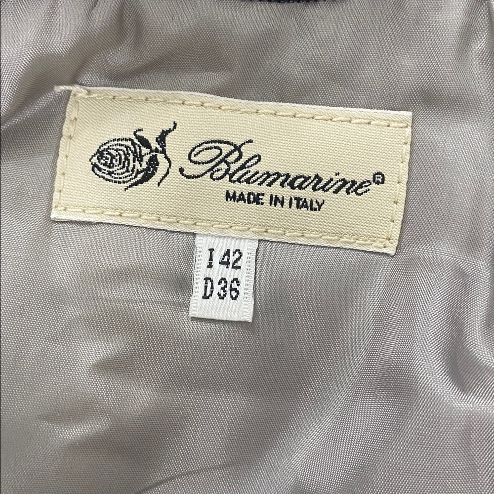 Blumarine Denim Jacket with Sequin Collar Embroidery on back Size small - Picture 10 of 15